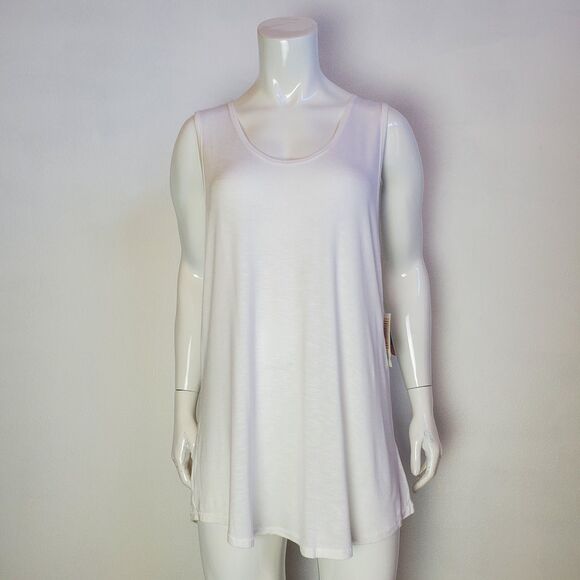 NWT LuLaRoe Plus Size White Tank Top - Picture 1 of 6